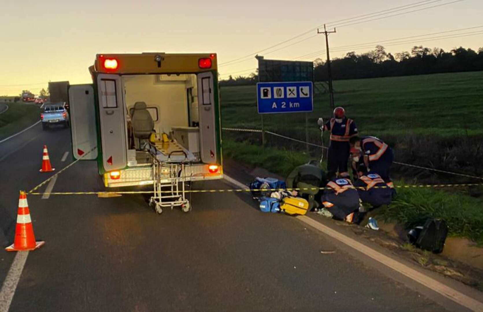 Homem morre atropelado por caminhão na rodovia BR 376 no distrito de