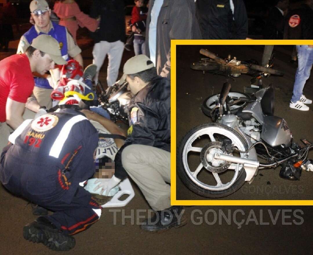 Motociclista avança preferencial e bate em outra moto em Sarandi os