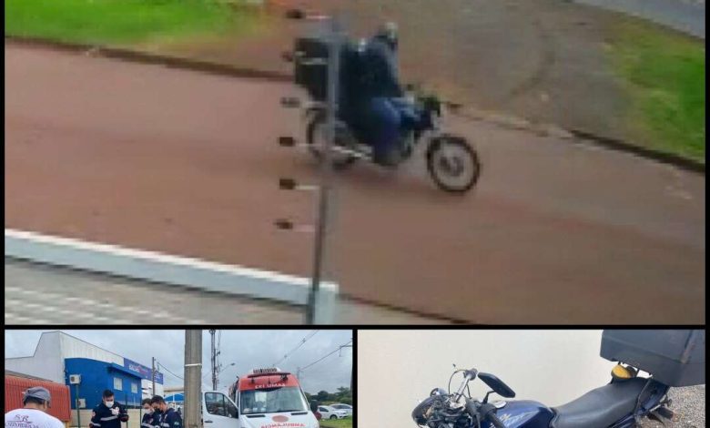 Motociclista Sofre Ferimentos Graves Ap S Bater Em Poste Em Maring