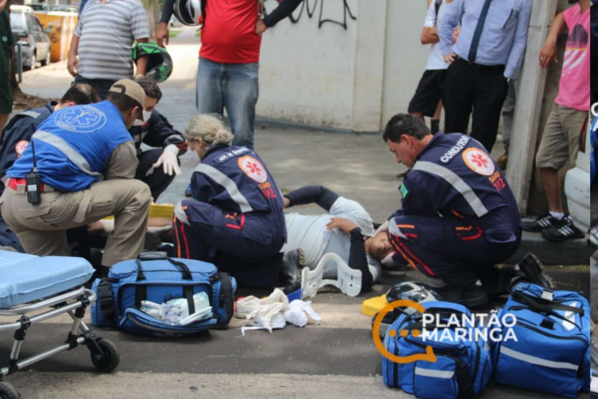 Motociclista Sofre Fratura Exposta Ap S Colis O Carro Em Maring