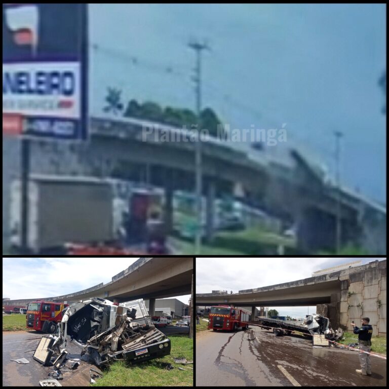 V Deo Mostra Momento Que Caminh O Despenca De Viaduto Do Contorno Norte