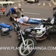 Fotos de Acidente entre duas motos deixa dois motociclistas feridos em Maringá