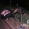 Fotos de Acidente entre moto e bicicleta deixa duas pessoas com ferimentos graves na rodovia BR-376, em Sarandi