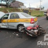 Fotos de Acidente entre táxi e moto no contorno sul, deixa jovem ferido em Maringá