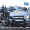 Fotos de Acidentes registrados na BR-376 deixaram motociclista e passageira de caminhonete gravemente feridos em Marialva