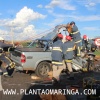 Fotos de Acidentes registrados na BR-376 deixaram motociclista e passageira de caminhonete gravemente feridos em Marialva