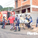 Fotos de Adolescente é socorrido de helicóptero após sofrer descarga elétrica e ter cerca de 40% do corpo queimado, em Maringá