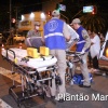 Fotos de Ambulância capota após colisão com carro no centro de Maringá