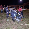 Fotos de Após colisão com moto, carro capota e bate em poste em Paiçandu