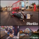 Fotos de Após conversão proibida, motociclista e garupa sofreram ferimentos graves em Sarandi