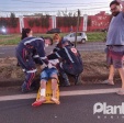 Fotos de Após conversão proibida, motociclista e garupa sofreram ferimentos graves em Sarandi