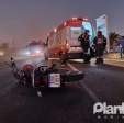 Fotos de Após conversão proibida, motociclista e garupa sofreram ferimentos graves em Sarandi