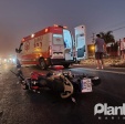 Fotos de Após conversão proibida, motociclista e garupa sofreram ferimentos graves em Sarandi