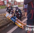 Fotos de Após conversão proibida, motociclista e garupa sofreram ferimentos graves em Sarandi