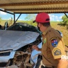 Fotos de Após perseguição em Maringá, homem é preso ao capotar caminhonete roubada