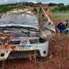 Fotos de Após roubo, assaltante morre e outro fica gravemente ferido depois de capotar carro