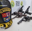 Fotos de Após ser vítima de assalto a ônibus em Floresta, casal é preso com cinco armas em Maringá