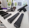 Fotos de Após ser vítima de assalto a ônibus em Floresta, casal é preso com cinco armas em Maringá