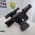 Fotos de Após ser vítima de assalto a ônibus em Floresta, casal é preso com cinco armas em Maringá