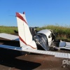 Fotos de Avião com 2 tripulantes faz pouso forçado próximo ao contorno sul em Maringá