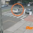 Fotos de Avô com neta de 3 anos no colo é atropelado ao atravessar Avenida na faixa de pedestres, em Maringá; vídeo