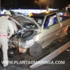 Fotos de Bêbada, motorista bate carro e mal consegue parar em pé após acidente na Avenida Colombo em Maringá