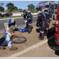 Fotos de Bicicleta quebra e homem de 58 anos sofre queda e é socorrido com ferimentos no rosto em Maringá