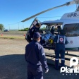 Fotos de Bombeiro é socorrido de helicóptero após grave acidente na rodovia BR-376