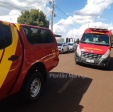 Fotos de Bombeiros tentam resgatar criança de 3 anos que caiu em buraco em Maringá