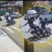 Fotos de Câmera de segurança flagra acidente entre motociclista e ciclista em Maringá