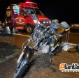 Fotos de Câmera de segurança mostra motociclista que atropelou e matou segurança em Maringá, estava com o farol apagado