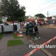 Fotos de Câmera de segurança registra acidente impressionante em Maringá