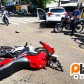 Fotos de Câmera de segurança registra acidente que deixou motociclista em estado gravíssimo em Maringá