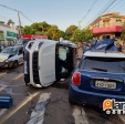 Fotos de Câmera de segurança registra acidente que deixou quatro pessoas feridas em Maringá