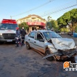 Fotos de Câmera de segurança registra acidente que deixou quatro pessoas feridas em Maringá