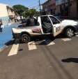 Fotos de Câmera registra acidente com motocicleta na Avenida Tuiuti em Maringá