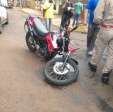 Fotos de Caminhão avança preferencial, atinge moto e deixa motociclista ferido em Sarandi