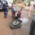 Fotos de Caminhão avança preferencial, atinge moto e deixa motociclista ferido em Sarandi