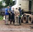 Fotos de Caminhoneiro morre prensado pela própria carreta em Maringá