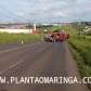 Fotos de Carreta tomba e espalha soja no contorno sul, em Maringá