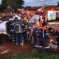 Fotos de Carro bate em poste e deixa cinco feridos em Sarandi, duas delas com ferimentos graves