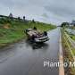 Fotos de Carro capota após aquaplanar na rodovia PR-323 em Paiçandu