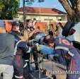 Fotos de Carro derruba muro e invade quintal de residência após acidente em Maringá