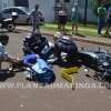 Fotos de Casal fica ferido ao bater motocicleta em caminhão em Maringá