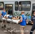 Fotos de Colisão envolvendo ônibus e caminhão deixa cinco pessoas feridas entre Paiçandu e Maringá