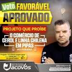 Fotos de Delegado Jacovós anuncia nas redes sociais aprovação de projeto que proíbe cerol no PR