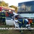 Fotos de Lamentável - casal de idosos perde a vida em acidente que envolveu carro e ônibus na região de Maringá