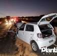 Fotos de Mãe e o filho de 7 anos ficam feridos após capotar carro no contorno norte em Maringá