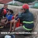 Fotos de Mãe e filho de cinco anos ficam feridos após capotamento de veículo no contorno norte em Maringá