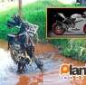 Fotos de Moto esportiva roubada é encontrada submersa em um córrego em Sarandi